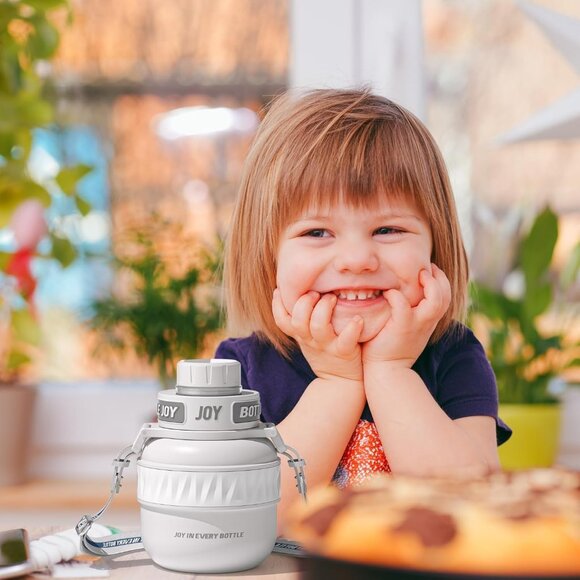 16 oz kids Stainless-Steel Water Bottle:Kids Water Bottle,Leakproof Lid, Perfect - Picture 6 of 7